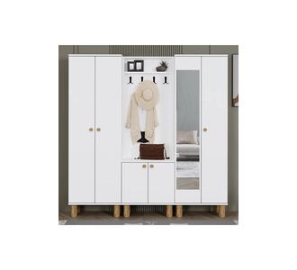 Stewehome Μποέμ επιδαπέδιος καθρέφτης παπουτσοθήκη από Συνθετικό ξύλο (Κόμπε) 180x185x185 cm 930147 |  Καλόγεροι -Κρεμάστρες στο espiti