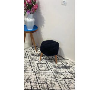 Stewehome Διακοσμητικό πουφ σκαμπό εξαγωνικό 40x40 cm 365703 |  Πουφ στο espiti