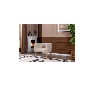 Stewehome Πολυθρόνα με πόδια από ξύλο 60x55x55 cm 996572 |  Πολυθρόνες σαλονιού στο espiti
