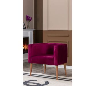 Stewehome Πολυθρόνα με ξύλινα πόδια 60x55x55 cm 169945 |  Πολυθρόνες σαλονιού στο espiti