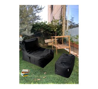 Stewehome πουφ αχλάδι και υποπόδιο 35x75x70 cm 528926 |  Πουφ στο espiti