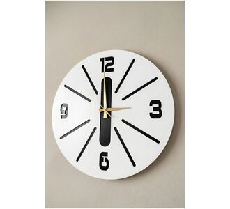 Stewehome Ξύλινο διακοσμητικό ρολόι τοίχου με διαφορετικά σχέδια 50x50 cm 1645613 |  Ρολόγια στο espiti