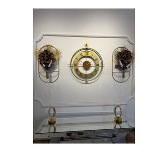 Stewehome Σετ 5 τεμαχίων μοντέρνων διακοσμητικών μεταλλικών 3 τεμαχίων στρογγυλών ρολογιών τοίχου σκανδιναβικού στιλ 50x76 cm 65579545 |  Ρολόγια στο espiti