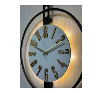 Stewehome Διακοσμητικό ρολόι τοίχου από μέταλλο και ξύλο σκανδιναβικού στιλ 50x40 cm 74916642 |  Ρολόγια στο espiti