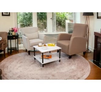 Stewehome Τραπέζι Σαλονιού Τετράγωνο 60x60 Λευκό 60x60x42.5 cm 650481 |  Τραπεζάκια σαλονιού στο espiti