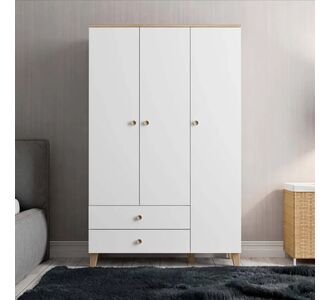 Stewehome Ντουλάπα Ρούχων 3 Πόρτες &amp; 2 Συρτάρια 120x47x181.8 cm 525365 |  Ντουλάπες ρούχων στο espiti