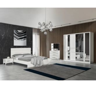 Stewehome Σετ Κρεβατοκάμαρας 6 Τεμαχίων Κομψή Αισθητική 160x200x105 cm 440034 |  Σέτ Κρεβατοκάμαρας στο espiti