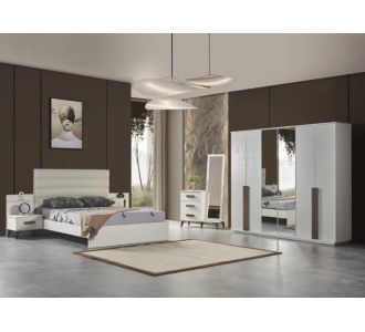 Stewehome Σετ Κρεβατοκάμαρας Λευκό Μοντέρνο Μοντέλο 160x200 cm 979142 |  Σέτ Κρεβατοκάμαρας στο espiti