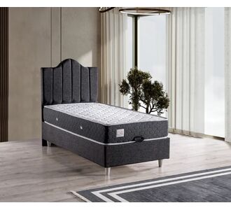Stewehome Μονό Κρεβάτι Ανθρακί με Ανυψούμενη Βάση 90x190 cm 490228 |  Κρεβάτια στο espiti