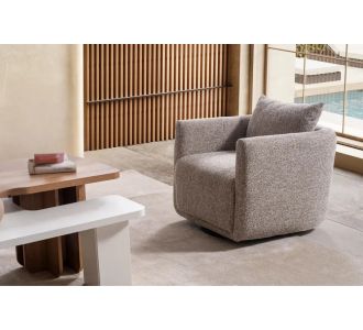Stewehome Μοντέρνα Πολυθρόνα Υφασμάτινη σε Μπεζ Απόχρωση 80x80x65 cm 808363 |  Πολυθρόνες σαλονιού στο espiti