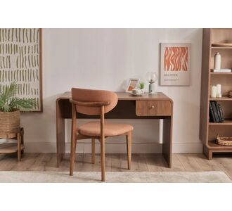 Stewehome Μοντέρνο Γραφείο Εργασίας με Συρτάρι σε Χρώμα Καρυδιάς 120x60x74 cm 549802 |  Γραφεία στο espiti