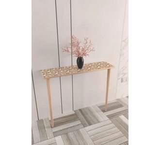 Stewehome Φυσική Μοντέρνα Κονσόλα 2 Ποδιών Δρυς για Είσοδο και Σαλόνι 90x25x85 cm 657774 |  Βιτρίνες - Έπιπλα εισόδου στο espiti