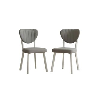 Stewehome Καρέκλα Τραπεζαρίας Elma Babyface Γκρι Ανοιχτό 42x45x100 cm 979195 |  Καρέκλες στο espiti