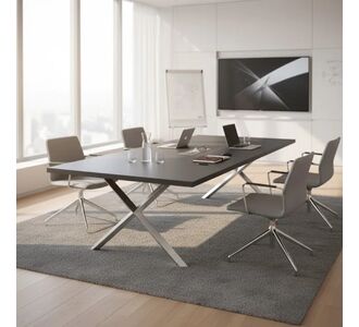 Stewehome τραπέζι συνεδριάσεων 10 ατόμων ανθρακί 240x120x75 cm 447668 |  Γραφεία στο espiti