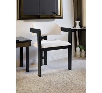 Stewehome T καρέκλα τραπεζαρίας υφασμάτινη μαύρο minimal 50x59x77 cm 753619 |  Καρέκλες στο espiti
