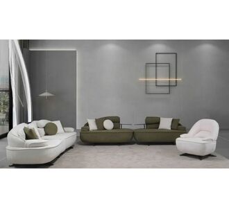 Stewehome Γωνιακός καναπές κρεβάτι με τραπεζάκι -πράσινο/ λευκό 248x100x48 cm 356960 |  Καναπέδες στο espiti