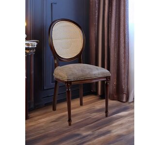 Stewehome Madalyon καρέκλα τραπεζαρίας καρυδί με πλάτη rattan 58x50x99 cm 291556 |  Καρέκλες στο espiti