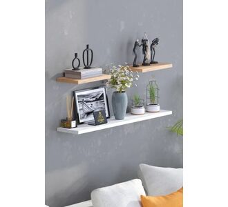 Stewehome Σετ 3 τεμαχίων μποέμ ραφιών τοίχου Ισκανδιναβικού στυλ από σανίδα με κρυφή σύνδεση Πολύχρωμο 196668 |  Ραφιέρες τοίχου στο espiti