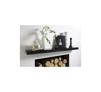 Stewehome Ράφι τοίχου από με κρυφή στήριξη 50 cm Μαύρο 50x12x12 cm 722843 |  Ραφιέρες τοίχου στο espiti