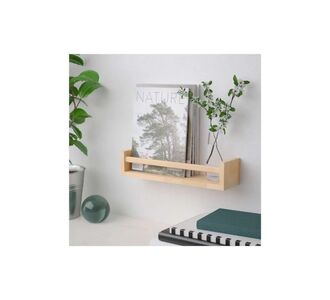Stewehome Ράφι βιβλιοθήκης από ξύλο Καφέ 50x6.5x10 cm 139429 |  Ραφιέρες τοίχου στο espiti