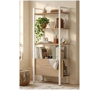 Stewehome Μεταλλική βιβλιοθήκη με 5 ράφια 170 cm Καφέ 40x85x170 cm 313165 |  Βιβλιοθήκες στο espiti