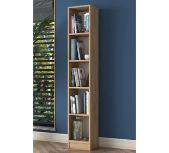 Stewehome Βιβλιοθήκη με 5 ράφια για το γραφείο Καφέ 30x25x170 cm 260213 |  Βιβλιοθήκες στο espiti