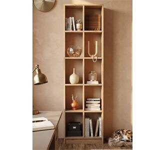 Stewehome Βιβλιοθήκη με 10 ράφια από μελαμίνη 180 cm Καφέ 51x25x180 cm 311082 |  Βιβλιοθήκες στο espiti