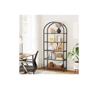Stewehome Μεταλλική βιβλιοθήκη με ράφια Μαύρο 70x40x150 cm 698129 |  Βιβλιοθήκες στο espiti