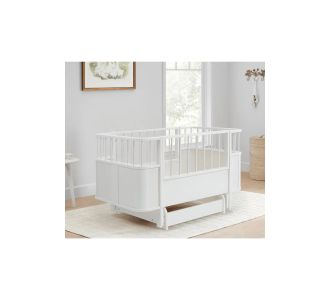 Stewehome Κούνια από MDF με δυνατότητα κίνησης και διαστάσεις λευκό 130x80x60 cm 504398 |  Παιδικά έπιπλα στο espiti