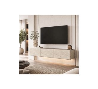 Stewehome Μοντέρνα επιτοίχια μονάδα τηλεόρασης με LED φωτισμό Πολύχρωμο 180x30x29 cm 742374 |  Έπιπλα τηλεόρασης στο espiti
