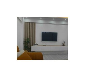 Stewehome Μοντέρνα επιπλο τηλεόρασης με ντουλάπι από σανίδα μελαμίνης Λευκό 180x30x30 cm 486571 |  Έπιπλα τηλεόρασης στο espiti