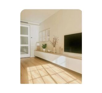 Stewehome Μοντέρνα επιτοίχια τηλεοπτική μονάδα με ντουλάπι από σανίδα μελαμίνης για σαλόνι Λευκό 360x30x30 cm 519137 |  Έπιπλα τηλεόρασης στο espiti