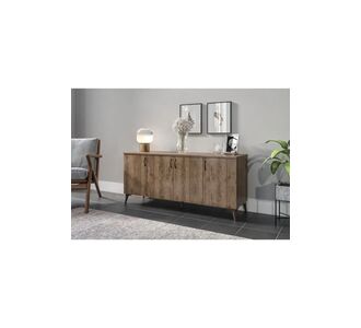 Stewehome Πολυλειτουργικό ντουλάπι κονσόλα από MDF 18mm Καρυδιά 140x40x65 cm 551652 |  Βιτρίνες - Έπιπλα εισόδου στο espiti