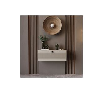 Stewehome Κονσόλα τοίχου με πόρτα από 100% MDF country στιλ Μπεζ 69x26 cm 763302 |  Βιτρίνες - Έπιπλα εισόδου στο espiti