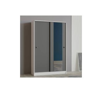 Stewehome Ντουλάπα παπουτσοθήκη από Συνθετικό ξύλο με καθρέφτη κλασικού και μοντέρνου στυλ Λευκό 120x43x185 cm 902778 |  Καλόγεροι -Κρεμάστρες στο espiti