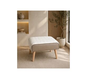 Stewehome Πουφ με πόδια από ξύλο Πολύχρωμο 50x37 cm 753145 |  Πουφ στο espiti