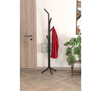 Stewehome Μεταλλική κρεμάστρα ρούχων με βάση μοντέρνου στιλ Μαύρο 37x147x147 cm 979428 |  Καλόγεροι -Κρεμάστρες στο espiti