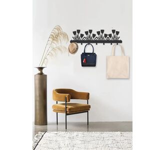 Stewehome Διακοσμητική μεταλλική κρεμάστρα τοίχου μοντέρνο πορτμάντο σκανδιναβικού στιλ Μπεζ 55x20x20 cm 204828 |  Καλόγεροι -Κρεμάστρες στο espiti