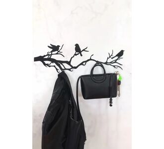 Stewehome μεταλλική κρεμάστρα τοίχου με σχέδιο πουλιού διακοσμητική κρεμάστρα ρούχων Μαύρο 55x18x18 cm 541532 |  Καλόγεροι -Κρεμάστρες στο espiti