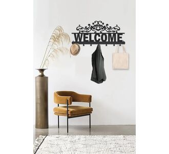 Stewehome Διακοσμητική μεταλλική κρεμάστρα τοίχου μοντέρνο πορτμάντο Μπεζ 55x22x22 cm 448399 |  Καλόγεροι -Κρεμάστρες στο espiti