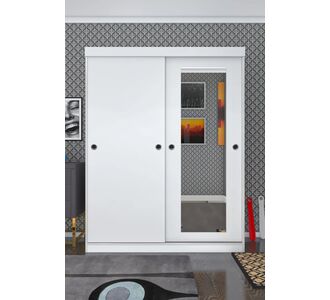Stewehome παπουτσοθήκη με καθρέφτη και κρεμάστρα από Λευκό 140x180x180 cm 507244 |  Καλόγεροι -Κρεμάστρες στο espiti