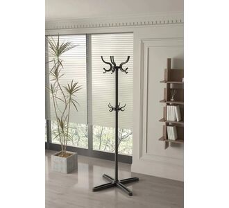 Stewehome Πορτμάντο με βάση για ρούχα Μαύρο 10x170x170 cm 504458 |  Καλόγεροι -Κρεμάστρες στο espiti