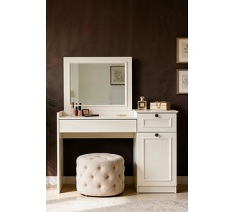 Stewehome Τραπέζι μακιγιάζ με καθρέφτη στυλ 120x145x41 cm 245909 |  Συρταριέρες -Κονσόλες στο espiti