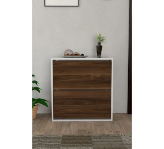 Stewehome Ντουλάπι παπουτσιών με 2 πόρτες και συρόμενο ράφι 74x24x75 cm 518136 |  Παπουτσοθήκες στο espiti