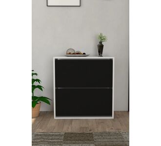 Stewehome Ντουλάπι παπουτσιών με 2 πόρτες και συρόμενο ράφι 74x24x75 cm 702547 |  Παπουτσοθήκες στο espiti