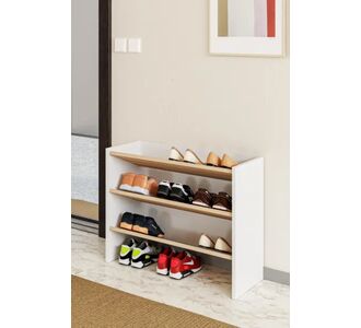 Stewehome Ραφιέρα παπουτσιών με 3 ράφια Πολύχρωμο 58x36x82 cm 487447 |  Παπουτσοθήκες στο espiti