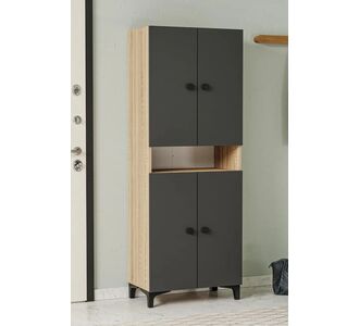 Stewehome Ανθρακί δρυς 64x35x172 cm 837638 |  Παπουτσοθήκες στο espiti