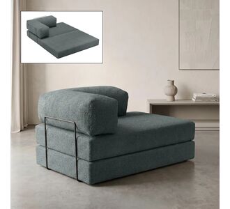 Καναπές - κρεβάτι Comfort Megapap διθέσιος υφασμάτινος χρώμα μέντα 140x95x75εκ. |  Καναπέδες-Κρεβάτι στο espiti