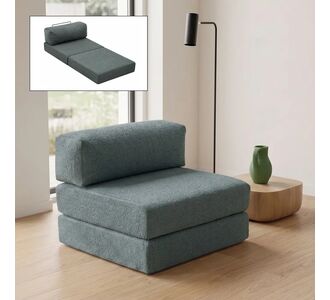 Πολυθρόνα - κρεβάτι Comfort Megapap υφασμάτινη χρώμα μέντα 95x95x75εκ. |  Πολυθρόνες - Κρεβάτι στο espiti