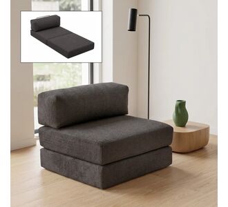 Πολυθρόνα - κρεβάτι Comfort Megapap υφασμάτινη χρώμα ανθρακί 95x95x75εκ. |  Πολυθρόνες - Κρεβάτι στο espiti